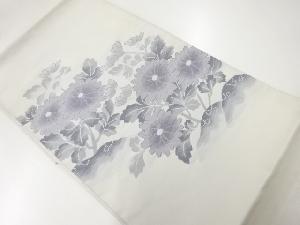 アンティーク　菊模様織出し袋帯（材料）